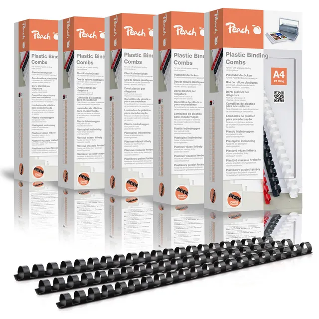 peach-pbp-plastikbinder-cken-a4-12mm-schwarz-500-st-ck image 1