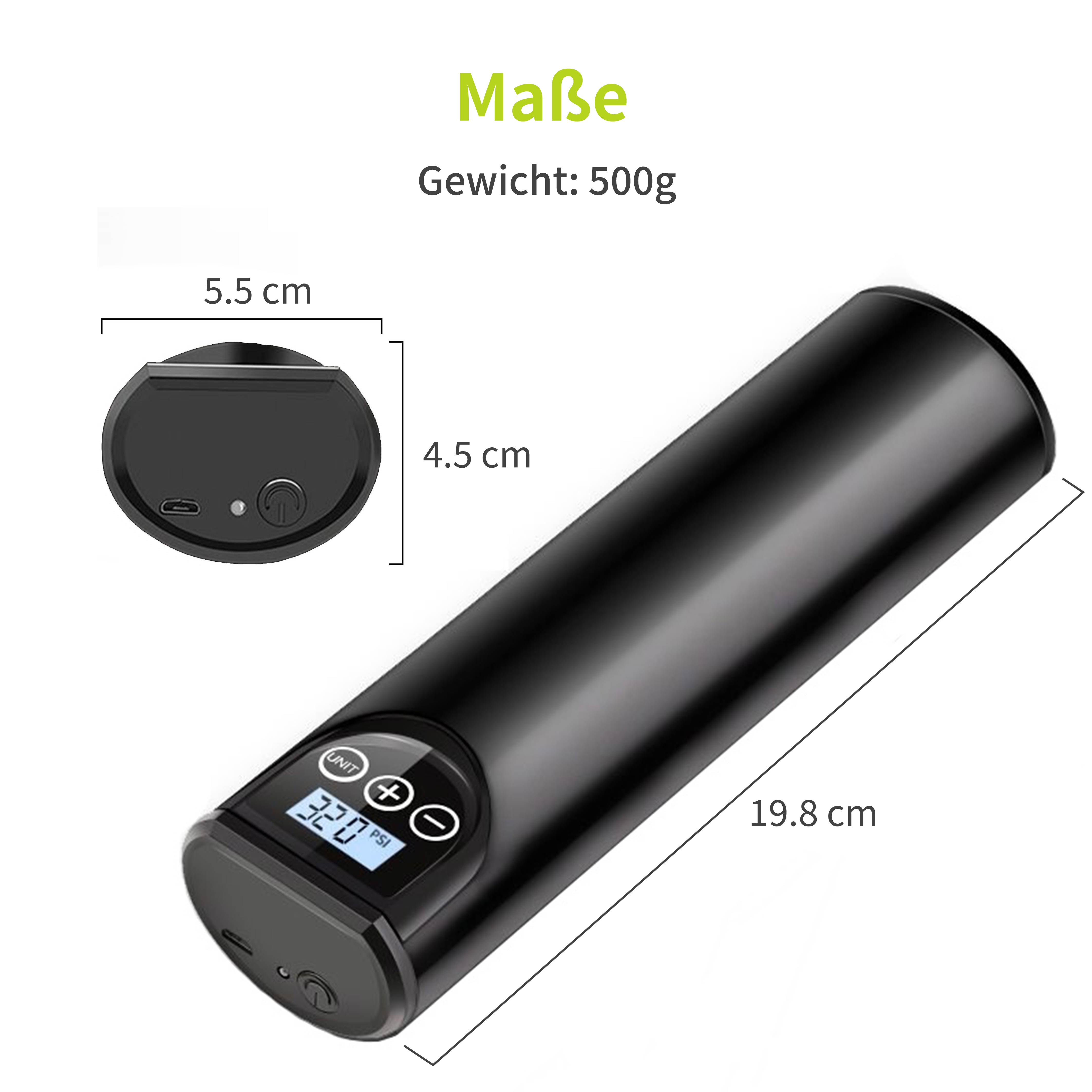 acropaq-elektrische-fahrradpumpe-mit-akku-powerbank image 6