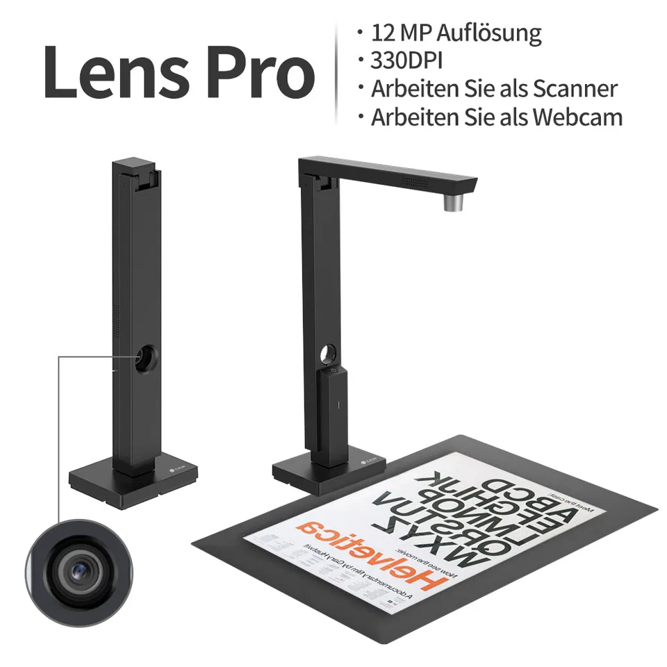 czur-lens-1200-pro-buchscanner-faltbar-lens-pro image 1