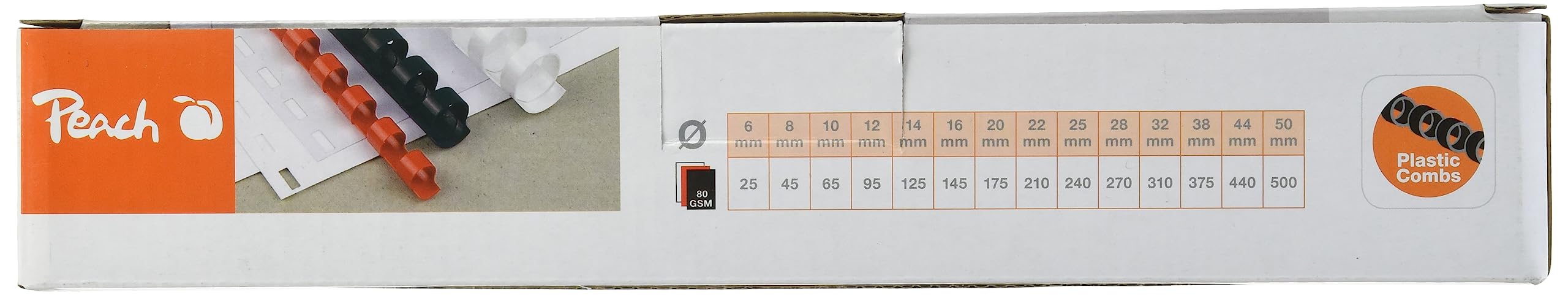 peach-pbp-plastikbinder-cken-a4-8mm-45-blatt-100st-schwarz image 3