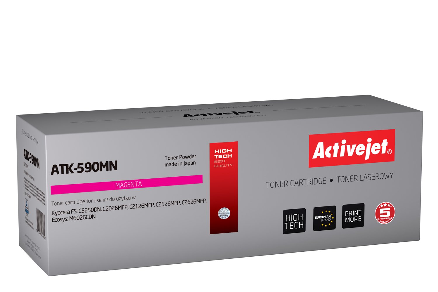 activejet-atk-590mn-toner-magenta-f-r-kyocera-tk-590m-5000-seiten image 1