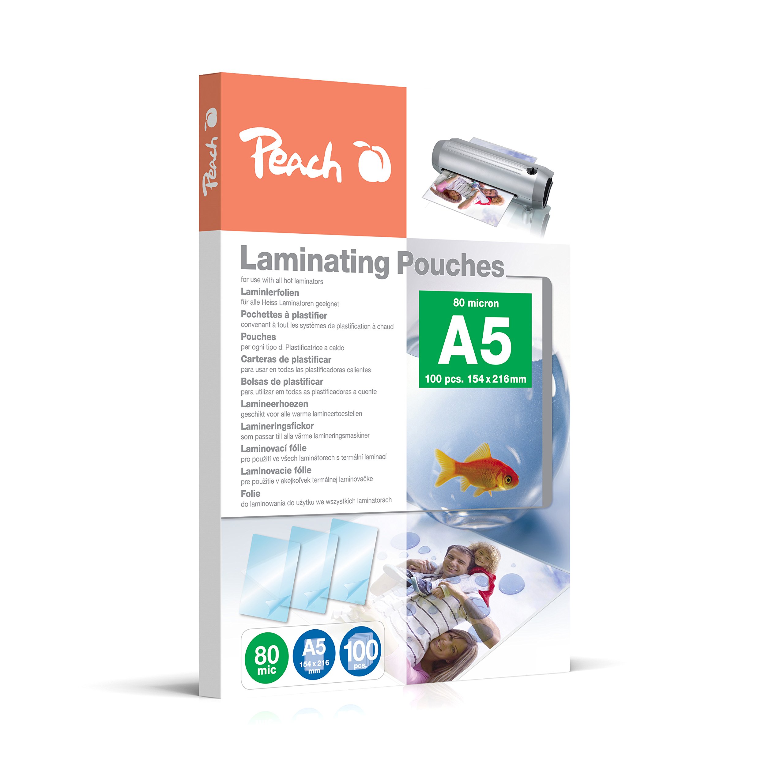 peach-pl100-laminierfolien-a5-100-st-ck-gl-nzend-80-mic image 1