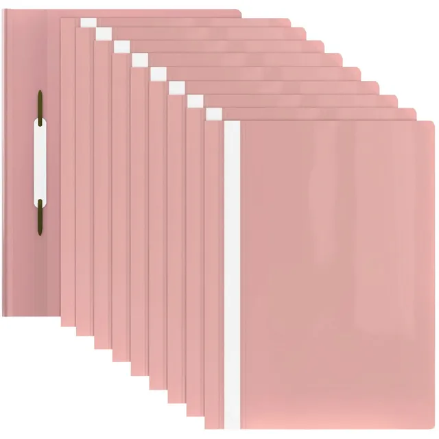 acropaq-schnellhefter-a4-pastellrosa-10er-pack-karton image 1