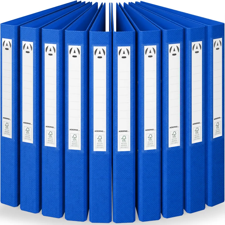 acropaq-ringordner-a4-10er-set-42mm-blau-2-ringe image 1