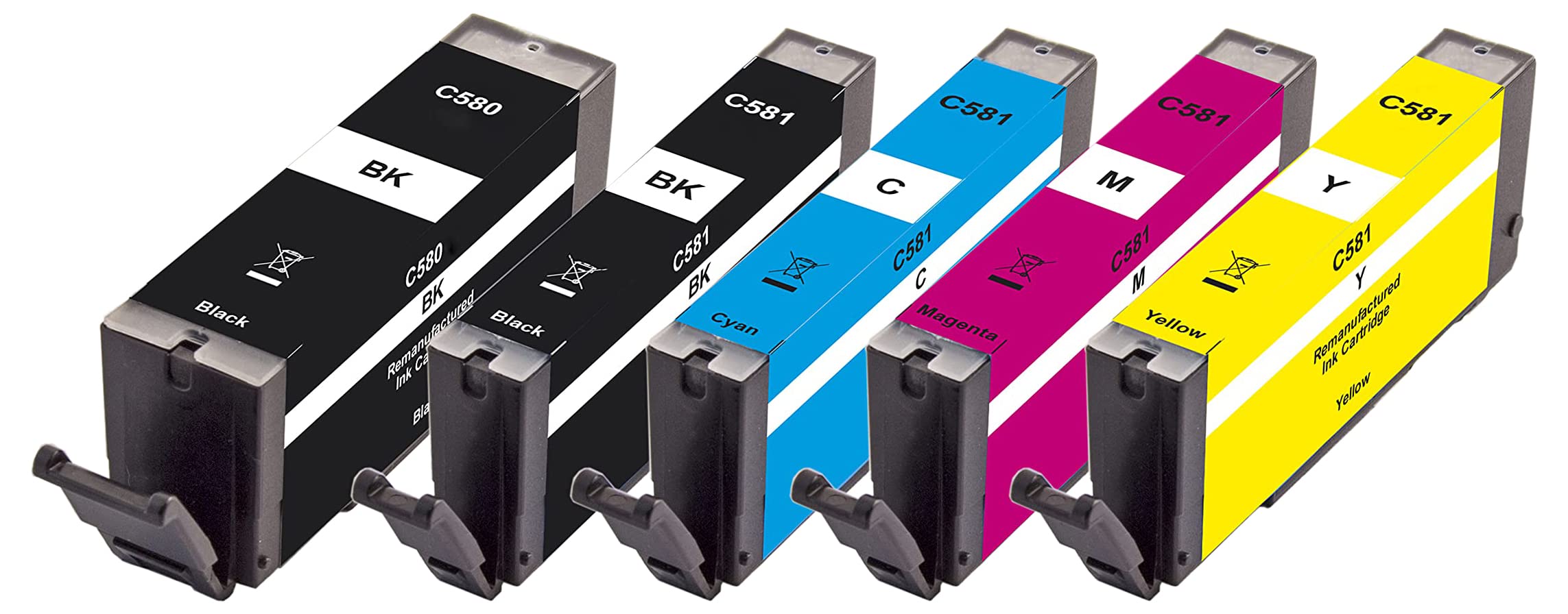 peach-pbp-c580-581-spar-pack-5er-set-canon-tintenpatrone image 1