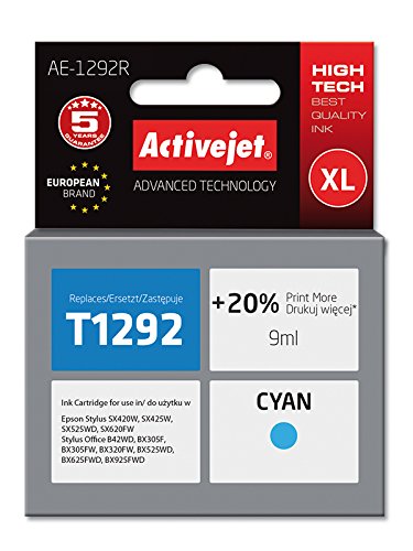 activejet-ae-1292r-tintenpatrone-cyan-ersatz-f-r-epson-t1292 image 1
