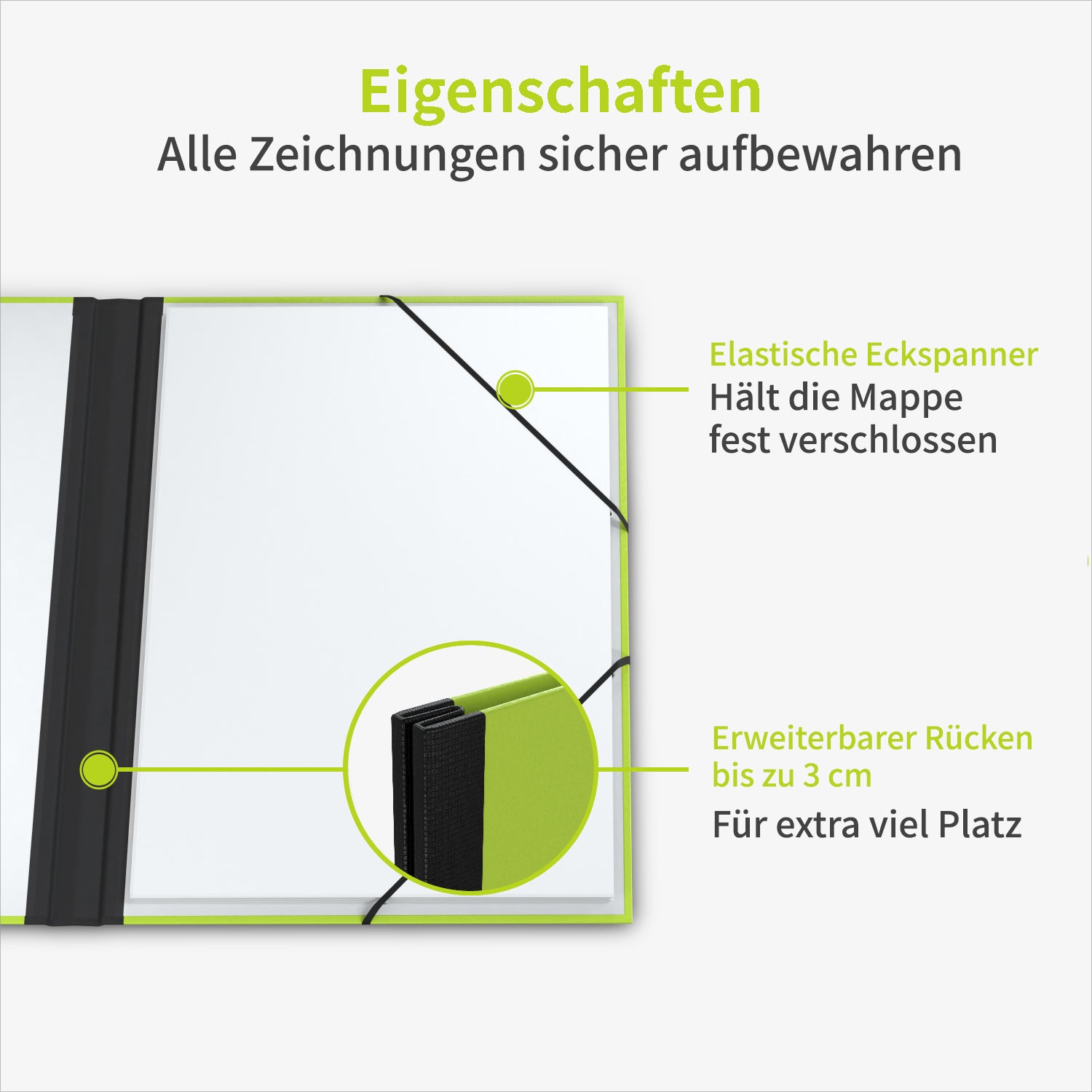 acropaq-zeichenmappe-a2-52x72-mintgr-n-gummib-nder image 3