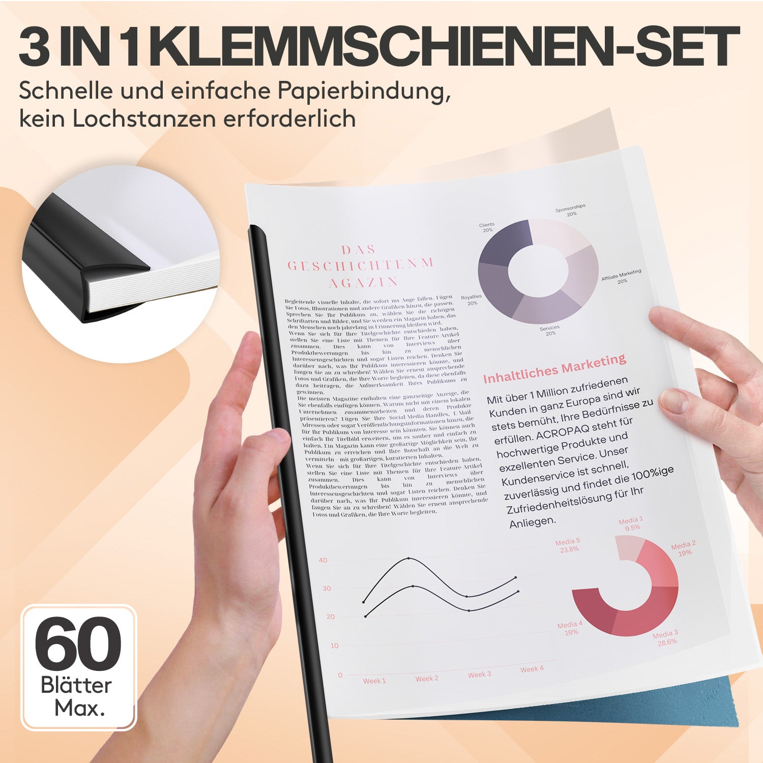 acropaq-bindeset-a4-klemmschienen-5-sets-bis-60-blatt image 2