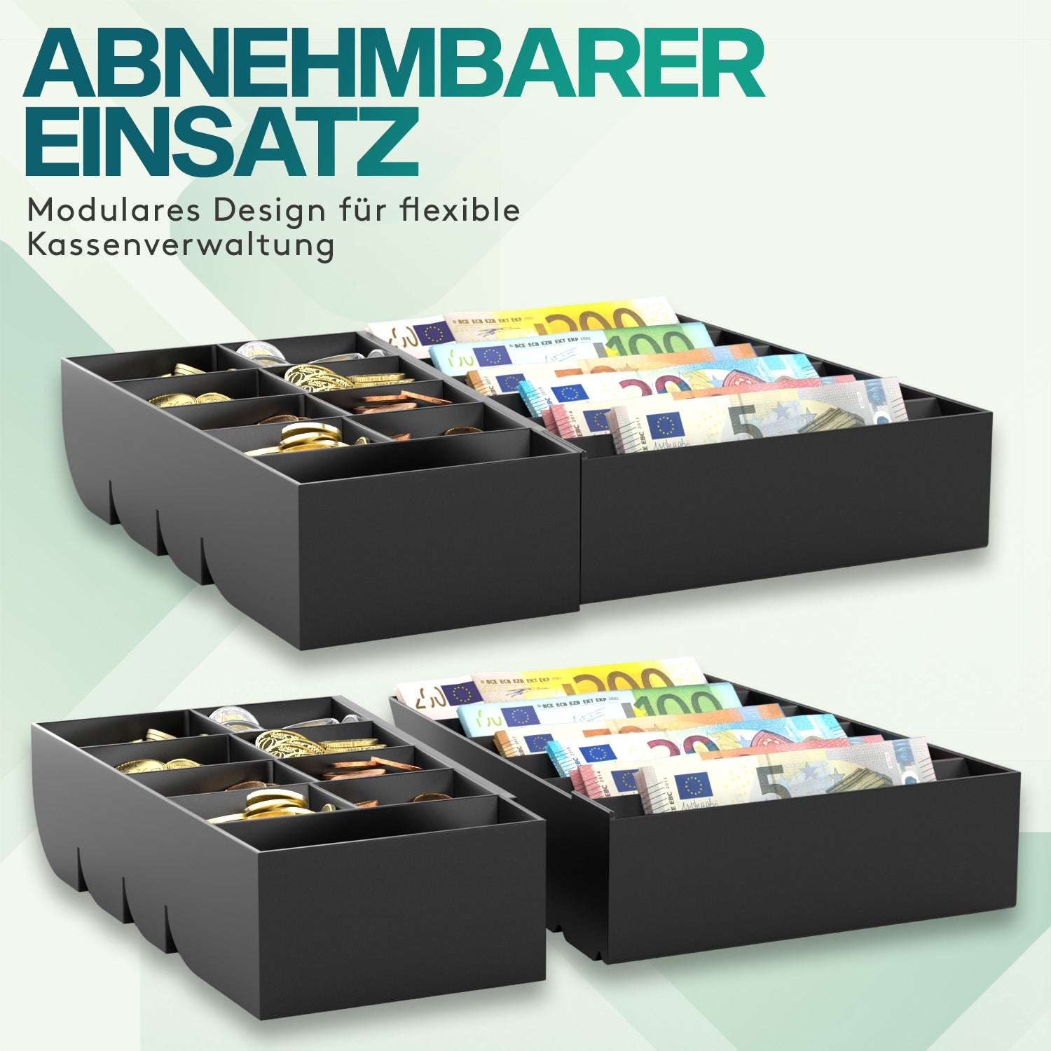 acropaq-kasseneinsatz-29-8-cm-schwarz-abschlie-bar-8-f-cher image 4