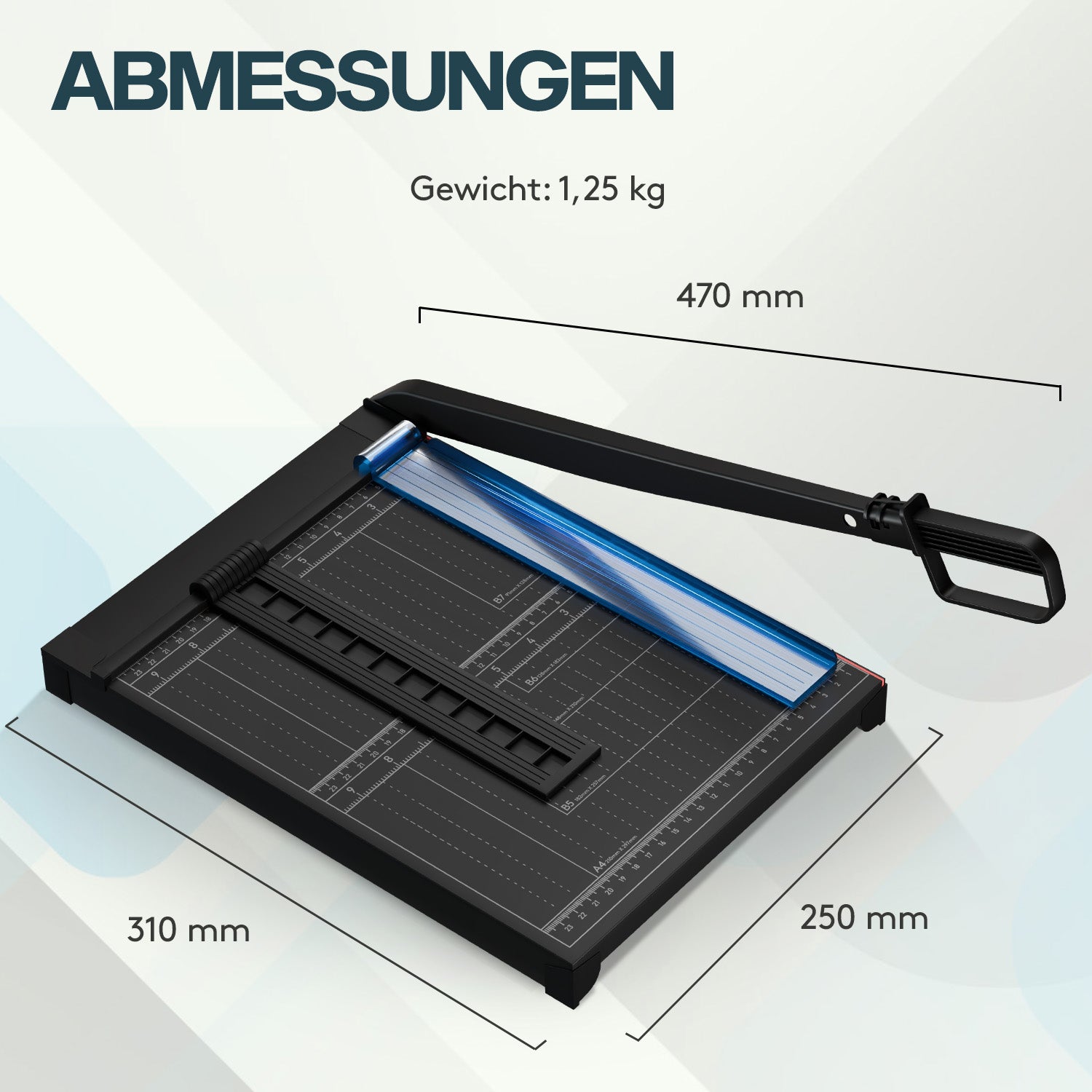 acropaq-papierschneider-a4-guillotine-metall-8-blatt image 7