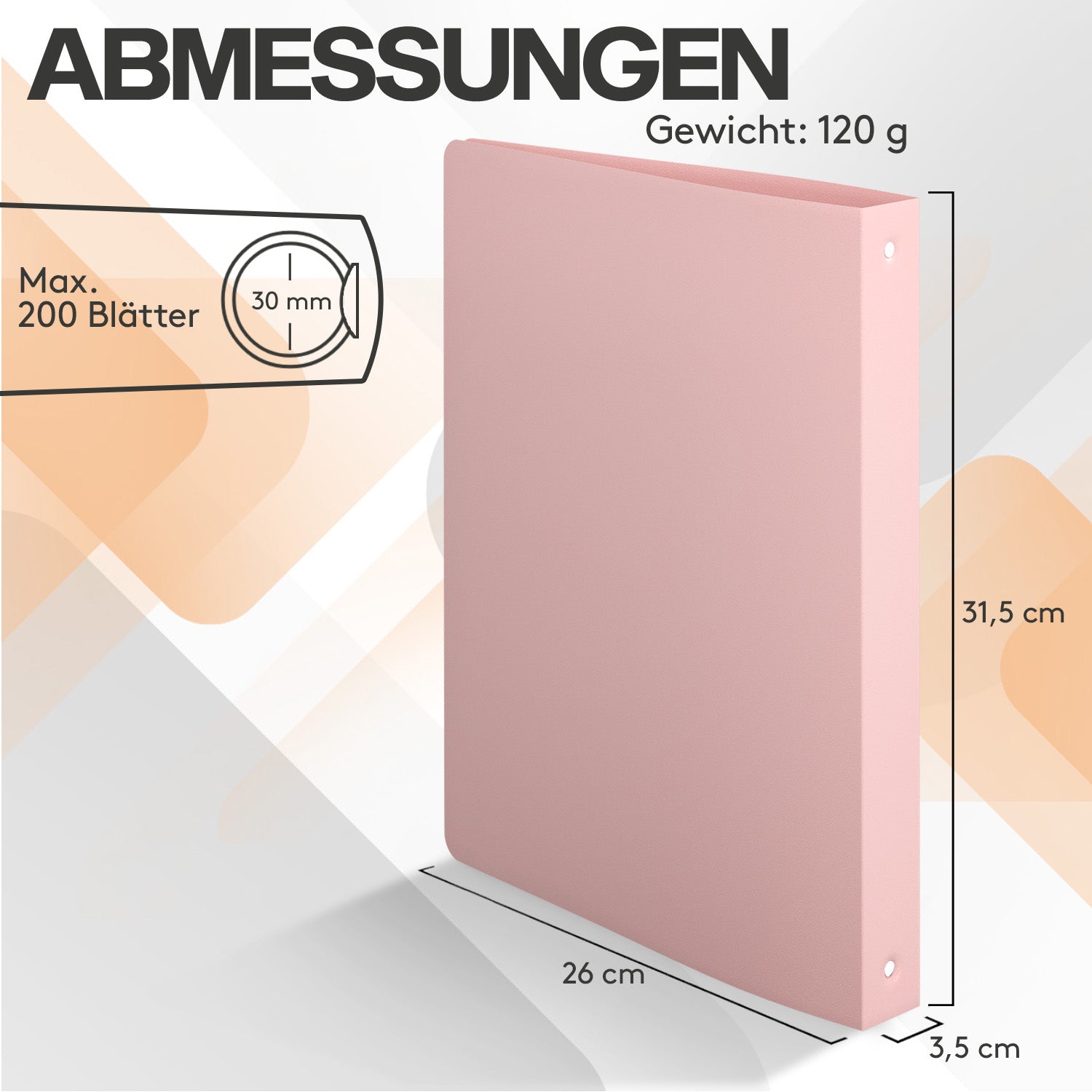 acropaq-ringordner-a4-8er-pack-4-o-ringe-erdfarben-230-blatt image 7