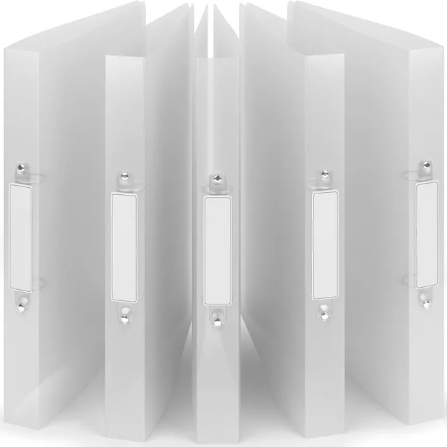 acropaq-ringordner-a4-2-ringe-35-mm-transparent-wei-5-st-ck image 1