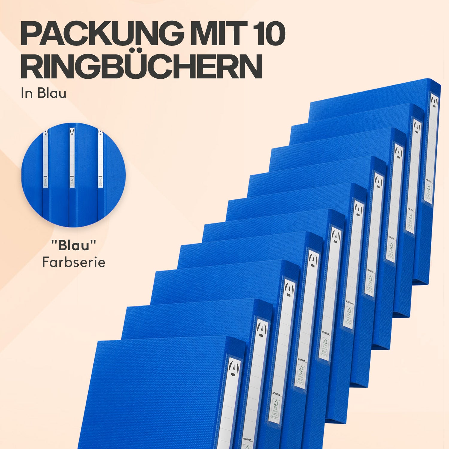 acropaq-ringordner-a4-10er-set-42mm-blau-2-ringe image 2