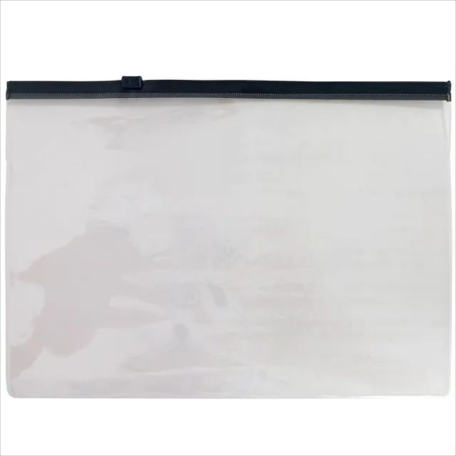 acropaq-rei-verschlusstasche-a5-transparent-schwarz-5-st-ck-pvc image 1
