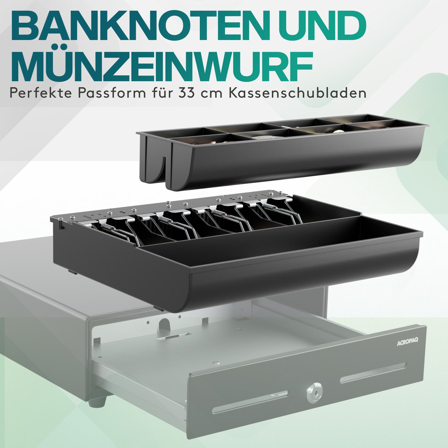 acropaq-kasseneinsatz-29-8cm-schwarz-8-4-f-cher image 2