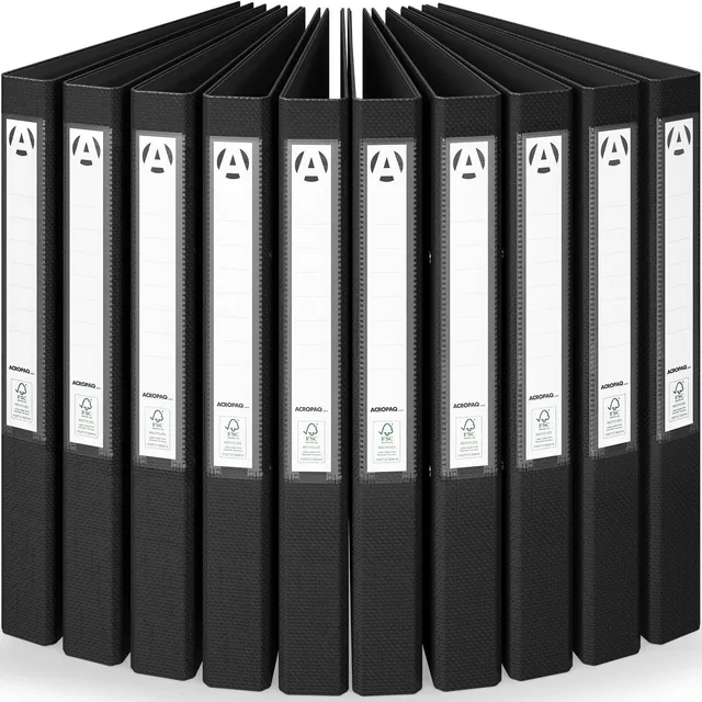 acropaq-ringordner-a4-2-ringe-42mm-schwarz-10er-pack image 1