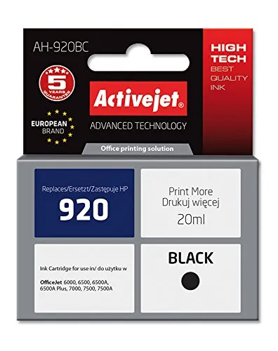 activejet-ah-920bc-tintenpatrone-schwarz-f-r-hp-920-20-ml image 1