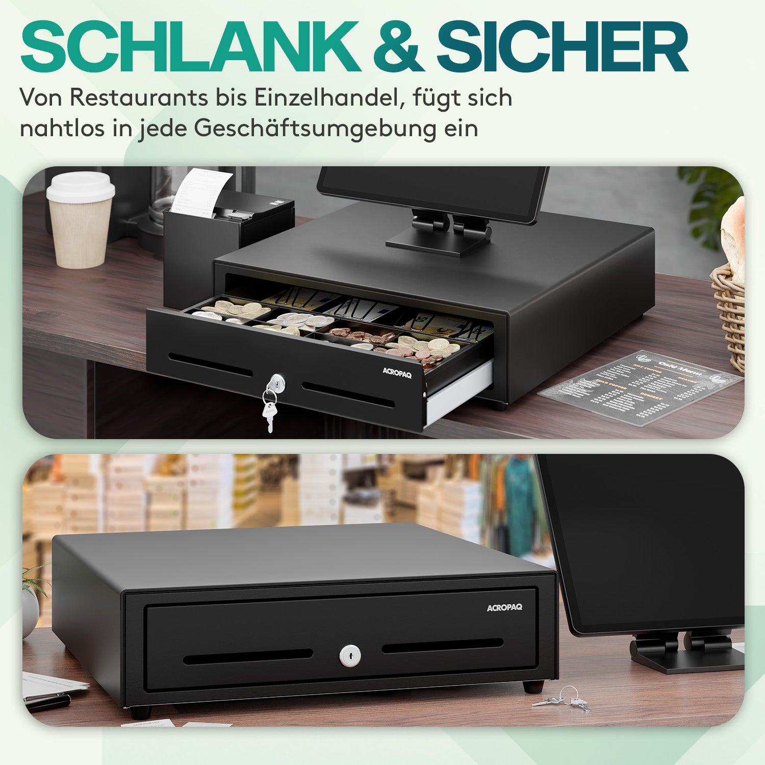 acropaq-kassenschublade-metall-schwarz-41-cm-8-m-nzf-cher-2 image 8
