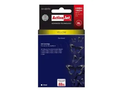 activejet-ah-88yrx-tintenpatrone-gelb-35-ml-f-r-hp-88xl image 1