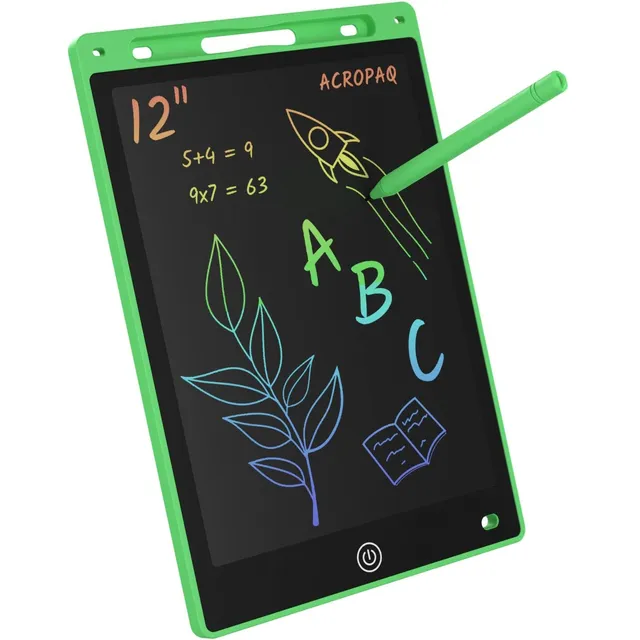 acropaq-lcd-schreibtafel-12-zoll-gr-n-farbdisplay-kinder image 1