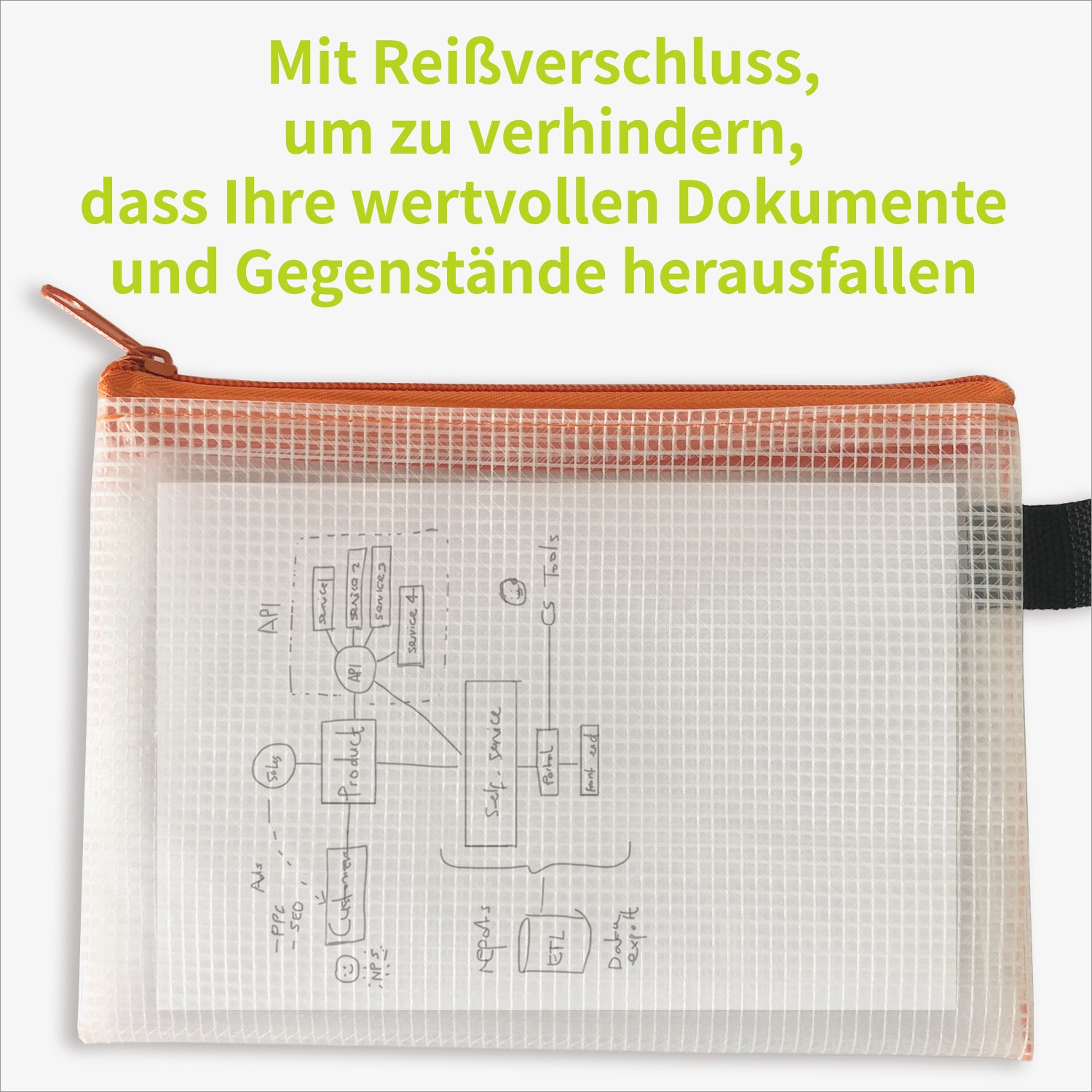 acropaq-dokumententasche-rei-verschluss-13x19cm-orange-5-st-ck image 3