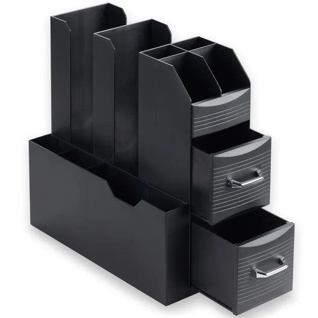 acropaq-k-chenzubeh-r-kaffee-organizer-schwarz-2-schubladen image 1