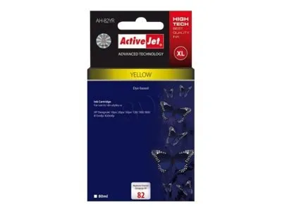 activejet-ah-82yr-tintenpatrone-gelb-80-ml-f-r-hp-82 image 1