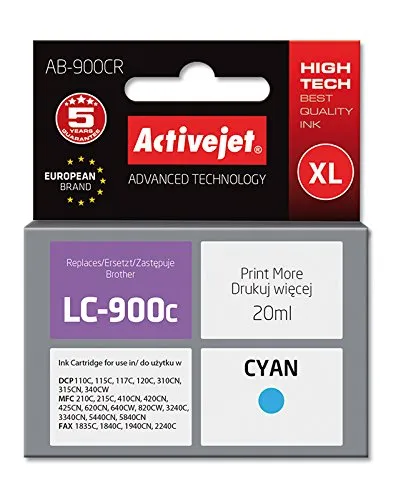 activejet-ab-900cr-tintenpatrone-cyan-f-r-brother-lc900c image 1
