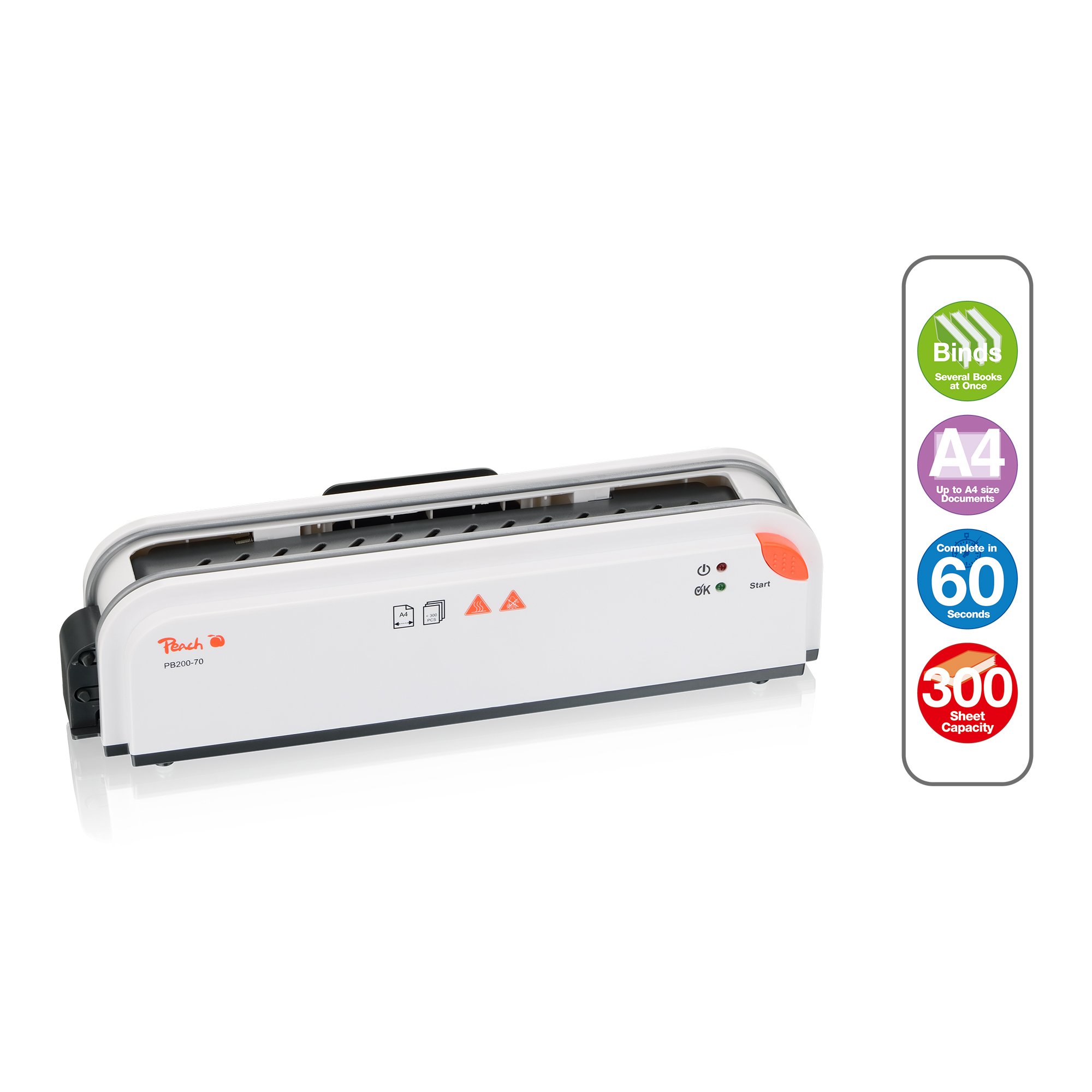 peach-pb200-thermobindeger-t-a4-bis-300-blatt-pb200-70a image 2