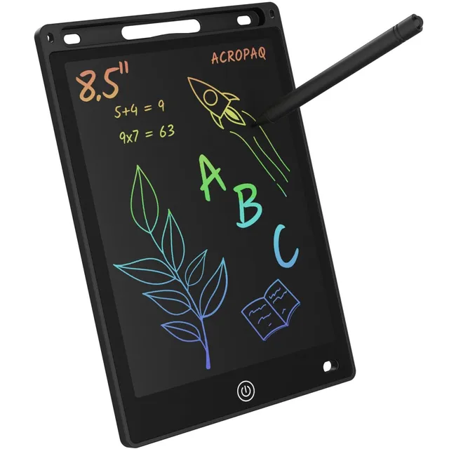acropaq-lcd-schreibtafel-8-5-zoll-schreibtablet-schwarz-farbdisplay image 1