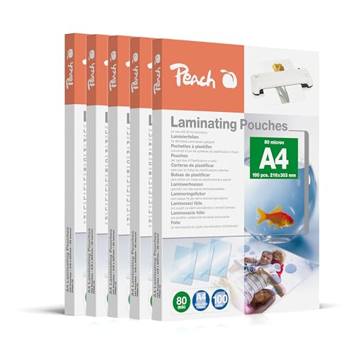 peach-pl100-pp580-50-laminierfolien-a4-80mic-500-st-gl-nzend image 2