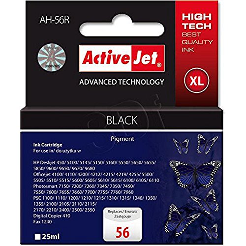 activejet-ah-56r-tintenpatrone-schwarz-f-r-hp-56-25-ml image 2
