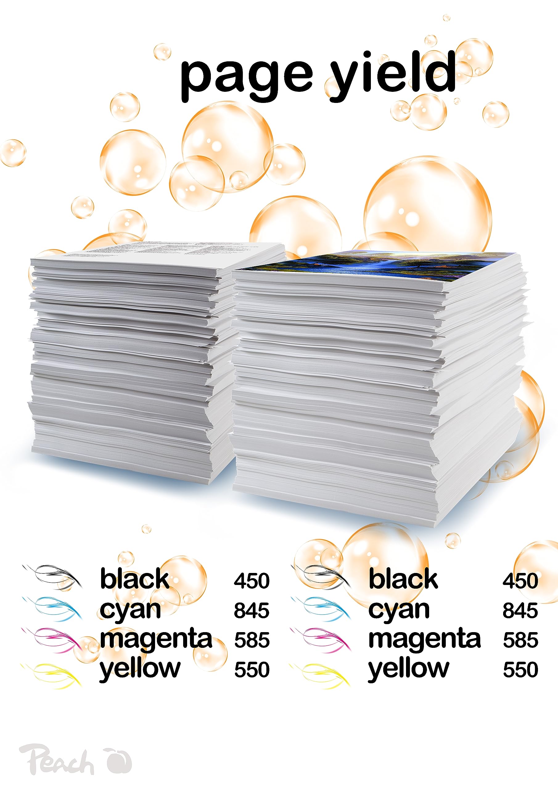 peach-pbp-b980-1100-druckerpatronen-xl-10er-pack-multi image 4