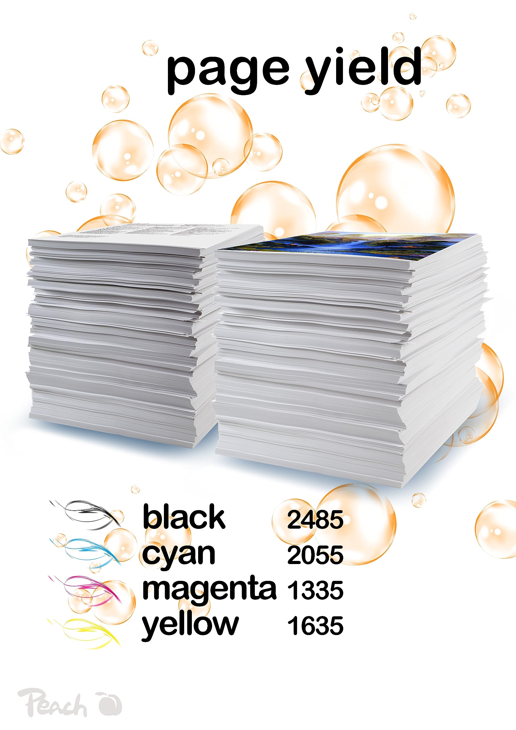 peach-pbp-druckerpatronen-xxl-brother-lc-1280-4er-spar-pack image 4
