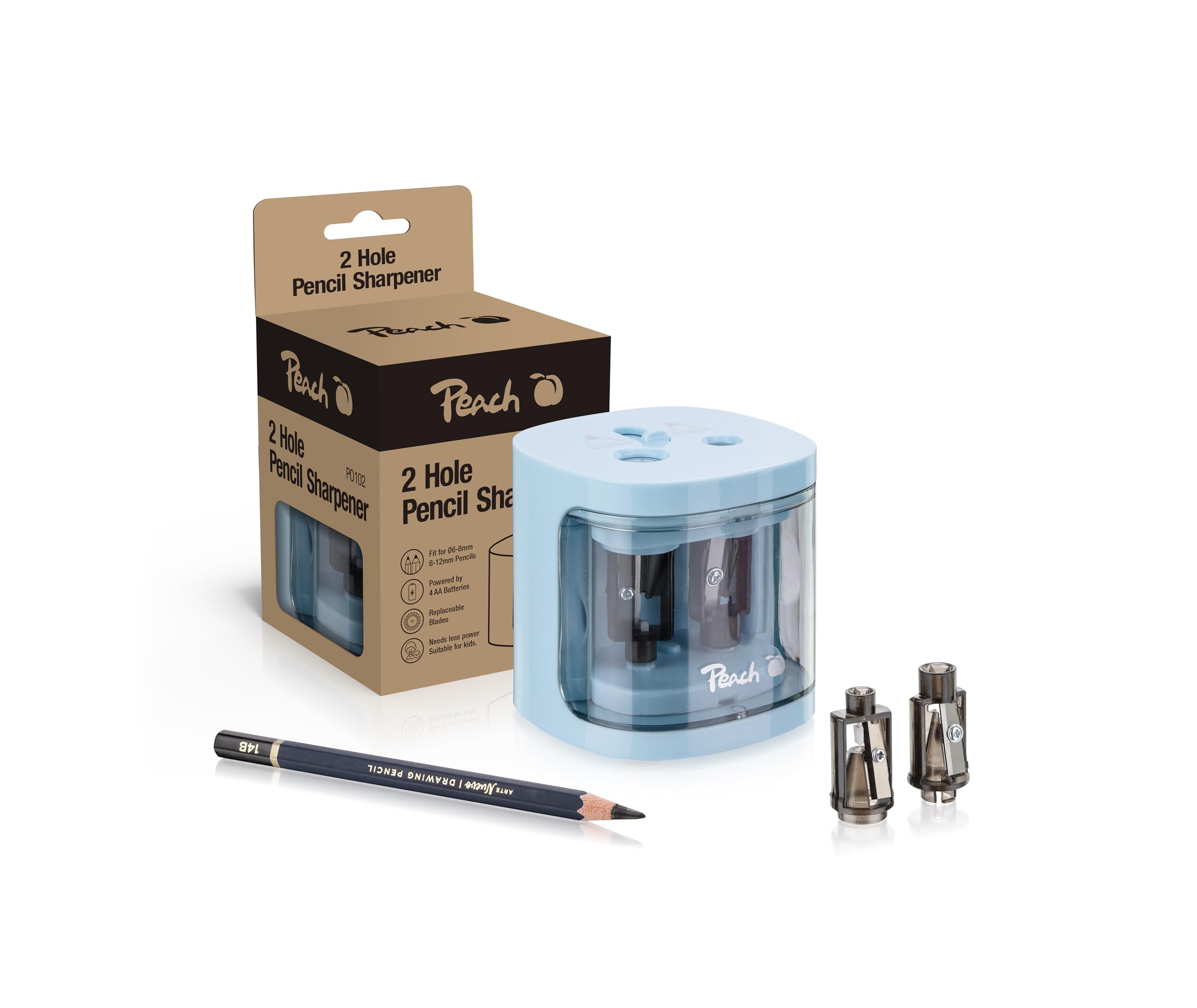 peach-po100-anspitzer-elektrisch-blau-f-r-6-12-mm-stifte image 1