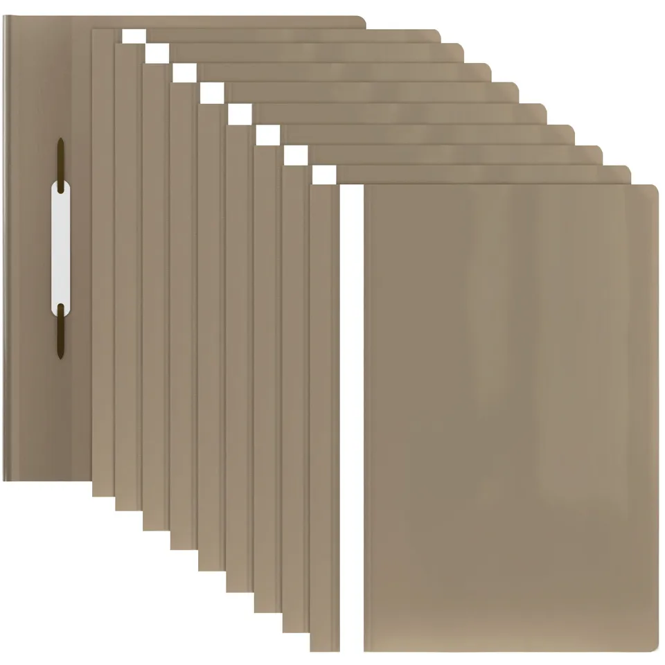acropaq-rapportmappen-a4-pp-pastelkaki-10er-pack-sichttasche image 1