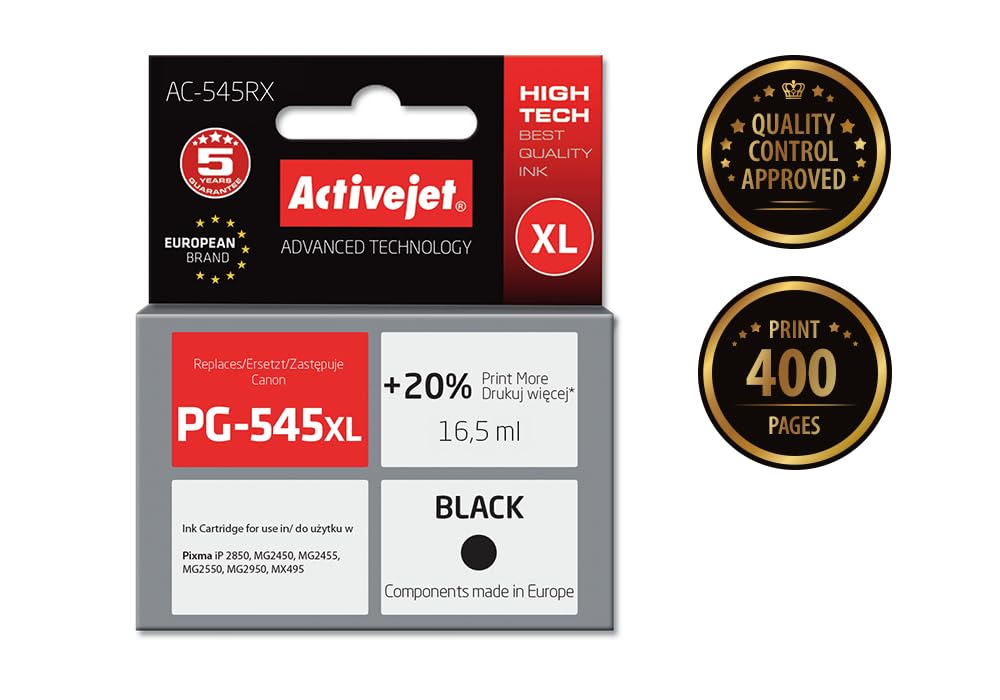activejet-ac-545rx-tintenpatrone-schwarz-f-r-canon-pg-545xl-15ml image 2