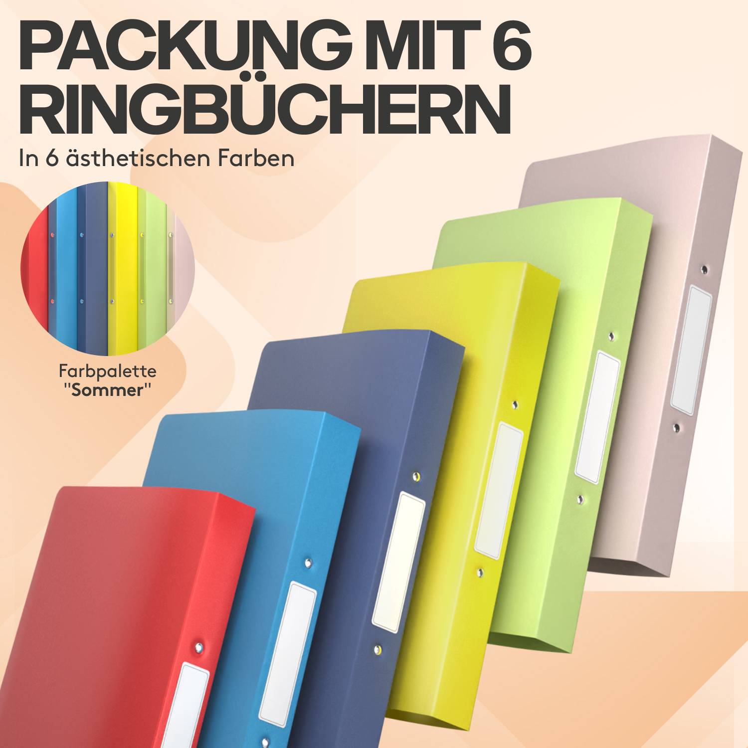 acropaq-ringordner-a4-ringbuch-sommer-6er-3-5-cm image 2