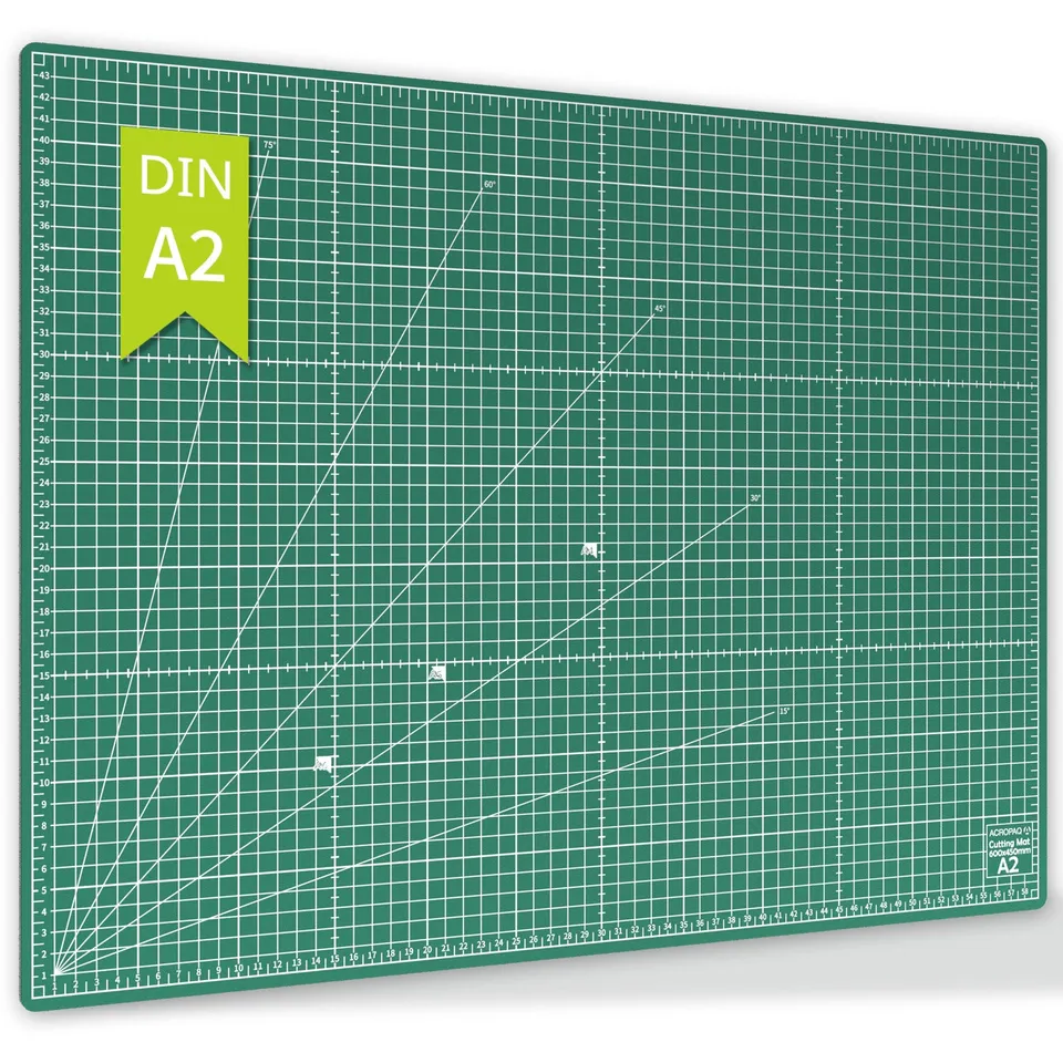 acropaq-schneidematte-a2-60x45cm-gr-n-doppelseitig image 1