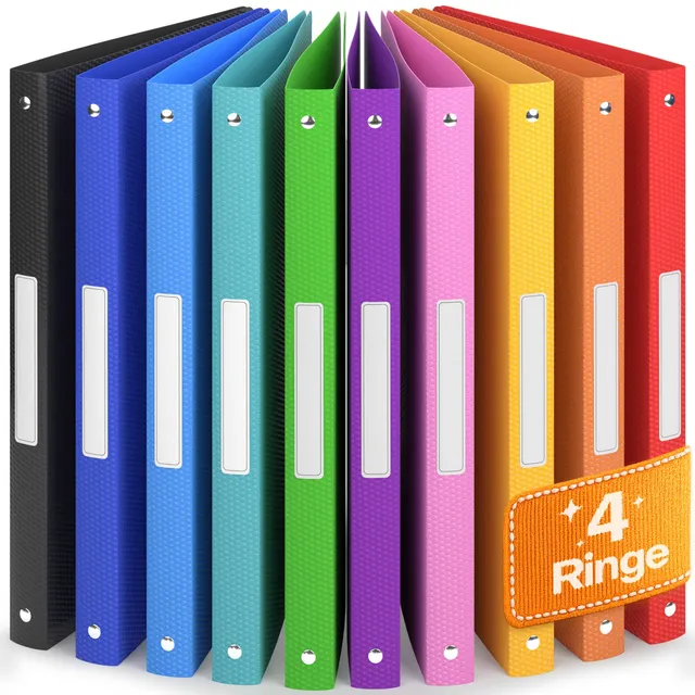 acropaq-ringbuch-a4-4-ring-10er-set-bunt-100-blatt image 1