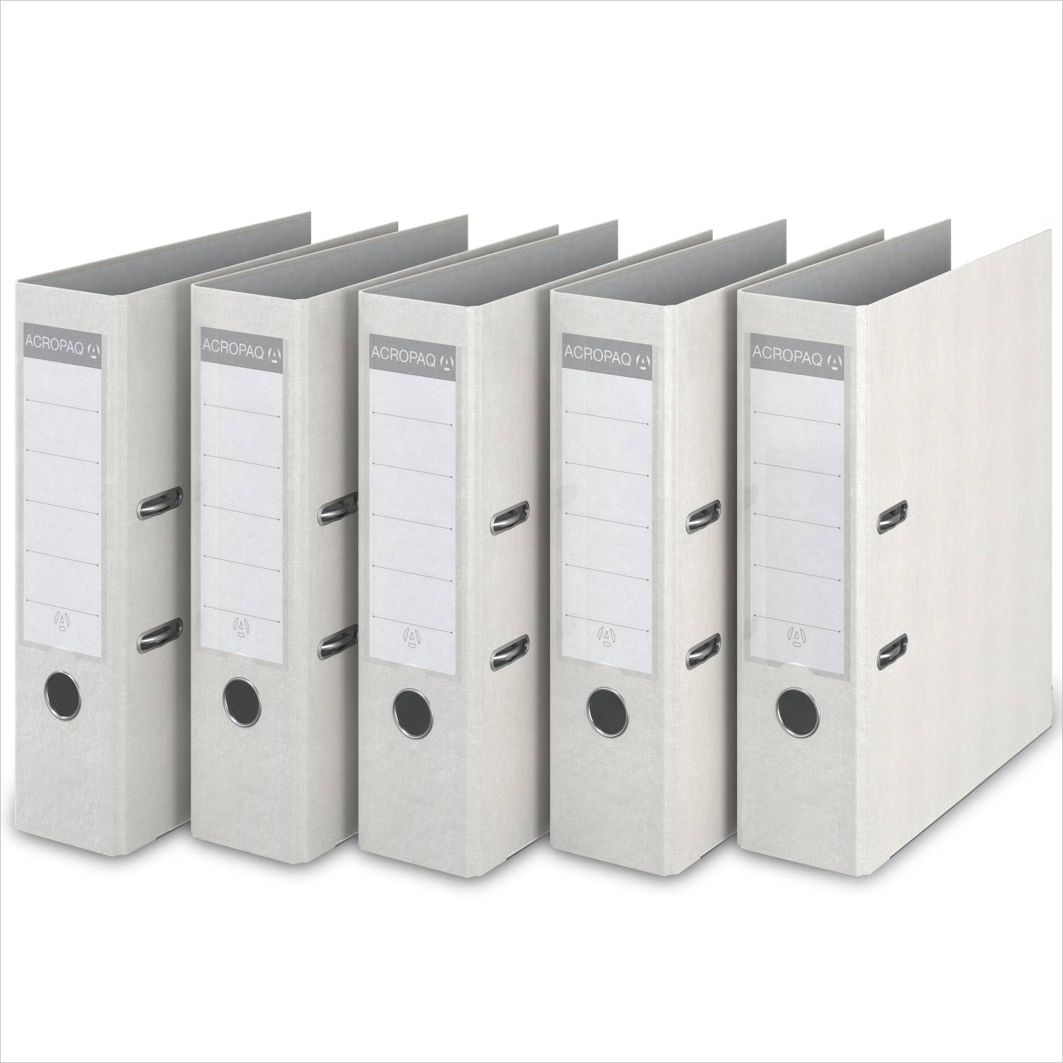 acropaq-aktenordner-a4-2-ring-75-mm-wei-5er-pack image 1