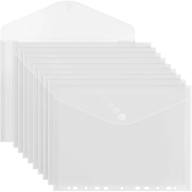 acropaq-dokumentenmappe-a4-transparent-klett-10er-pack image 1