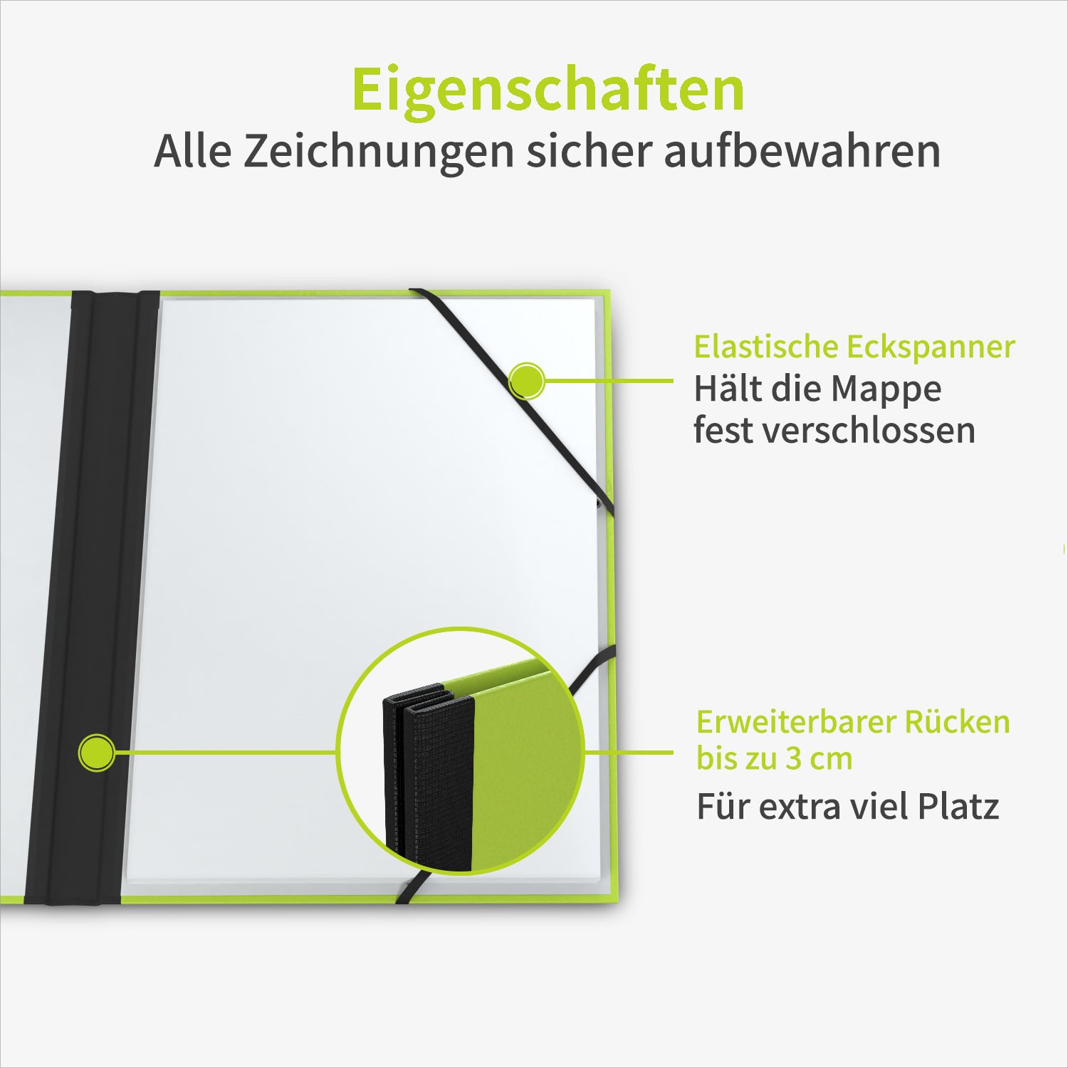 acropaq-zeichenmappe-a3-32x45-cm-mintgr-n-gummiband image 3