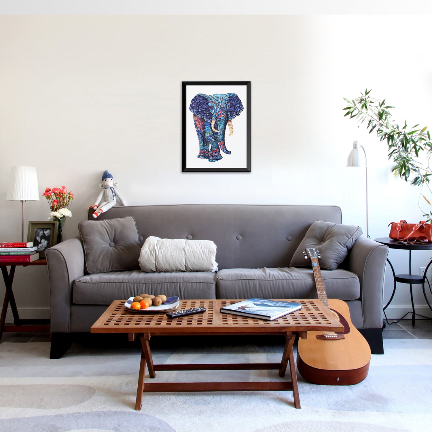acropaq-holzpuzzle-elefant-200-teile-a3-puzzle image 7